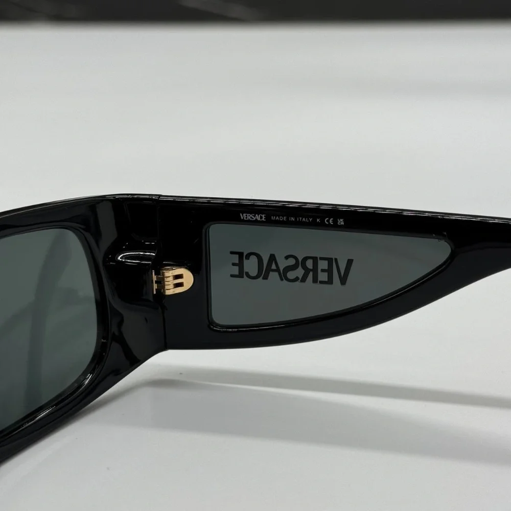 NEW MOD 4482 GB1/87 VERSACE BLACK SHIELD VE4482 GB187 UNISEX VERSACE SUNGLASSES